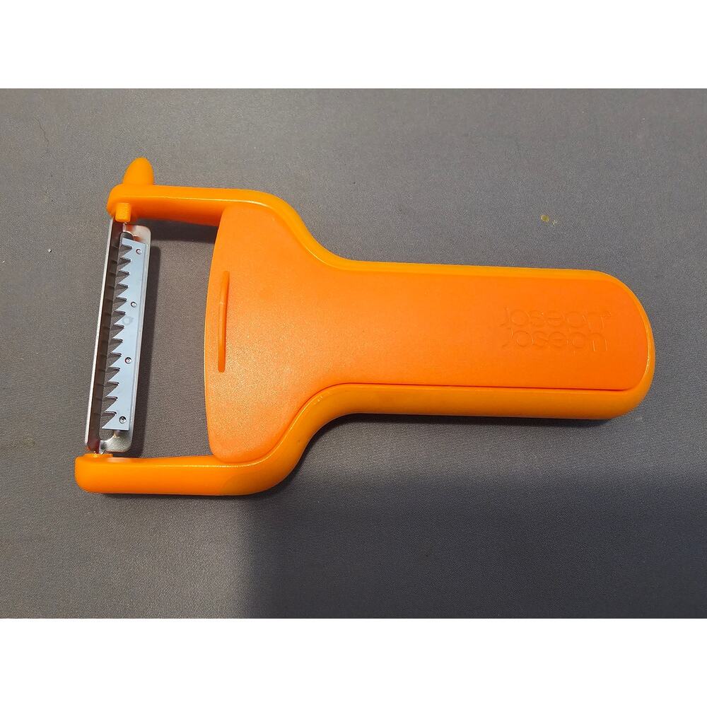 Joseph Joseph SafeStore Orange Vegetable Peeler/Slicer - 5-1/2" long